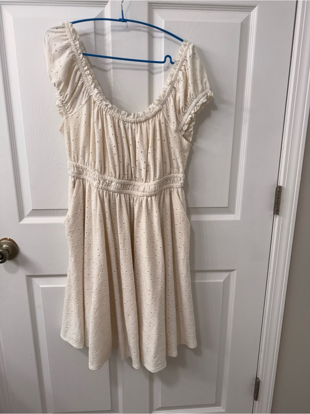 White Eyelet Summer Dress